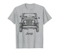 Jeep Classic Front View T-Shirt, Men, Heather Grey, 3X-Large