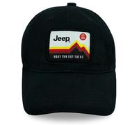 Jeep Have Fun Out There Patch Garment Washed Trucker Hat Unstructured, Black, One size