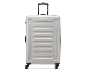 Jeep JH004C 4 wheels Trolley 75 cm with expansion pleat silver colored