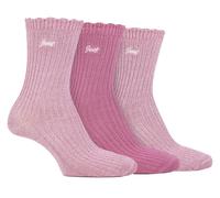 Jeep - Ladies 3 Pack Cute Design Bamboo Boot Socks | Scalloped Ankle Hike Socks