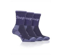 Jeep Ladies Pack of 3 Boot Socks - Lilac Lilac