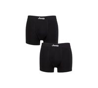 2 Pack Cotton Plain Fitted Hipster Trunks Jeep Black M