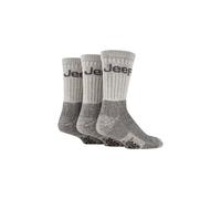 3 Pair Luxury Terrain Boot Socks Jeep Ecru 6-11