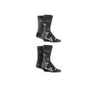 Jeep Mens Performance Boot Socks Pack of 4 Charcoal 6-11