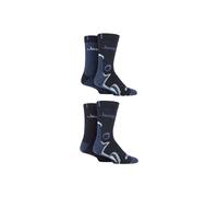Jeep Men's 4 Pair Performance Boot Socks in Navy | Size: 6-11 Jeep Navy 6-11