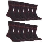 12 Pairs Mens Luxury Cushioned Cotton Hiking Socks