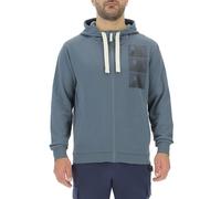 JEEP Mens J Man Hooded Full Zip W/Side Pockets - Mountain Sunsets Print & Wrist J24s Sweatshirt, Stormy Weather, XXL EU