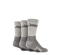 3 Pair Luxury Terrain Boot Socks Jeep Ecru 6-11