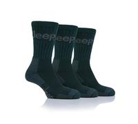Jeep Mens Luxury Terrain Socks - Platinum - Green - Size: One Size