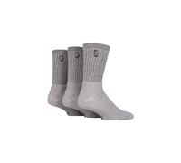 Jeep Mens 3 Pair Urban Trail Cotton Sports Socks In 3 Colours (6-11 Mens, Ecru)