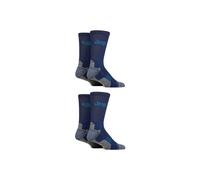 Jeep Men's Mens 4 Pair Technical Performance Crew Sports Socks in Navy | Size: 6-11 Jeep Navy 6-11