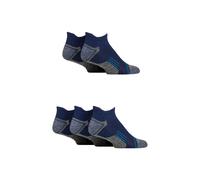 Jeep Men's Mens 5 Pair Technical Trainer Sport Socks in Navy | Size: 6-11 Jeep Navy 6-11