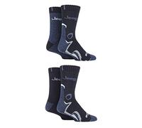 Jeep Mens Performance Boot Socks Cushioned Arch Support 4 Pack | Padded with ribbed leg, ideal for hiking, walking, trekking & outdoor adventures, 4 pair multipack