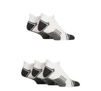 Jeep Mens Trainer Sport Socks - Low, Short, Cushioned, Arch Support, Breathable, Suitable for Gym, 5 Pair Multipack Size 6-11 White
