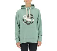 JEEP O102608-E854 J WOMAN HOODED OVERSIZE SWEATSHIRT STAR Striped Print J22W Jade Green XS