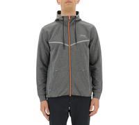JEEP O102620-G419 XP MAN HOODED TECH SWEAT JACKET W/Kangaroo Pocket JX22A Dark Grey Mel/Black S
