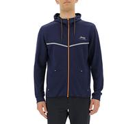 JEEP O102620-K879 XP MAN HOODED TECH SWEAT JACKET W/Kangaroo Pocket JX22A Deep Blue/Dark G.Mel XL