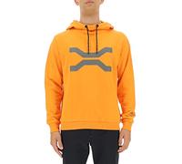 JEEP O102624-O289 XP MAN HOODED SWEATSHIRT Large Front Print JX22A Sun Orange/Castleroc XXL
