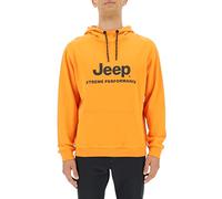JEEP O102626-O288 XP MAN HOODED SWEATSHIRT XTREME PERFORMANCE Print JX22A Sun Orange/Black M