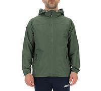 JEEP O102712-E947 J MAN LIGHT HOODED WIND JACKET Outline Back Print J23S Rifle Green/Almond XL