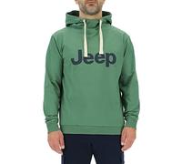JEEP O102716-E949 J MAN HOODED SWEATSHIRT Large Print J23S Vineyard Green/Night S