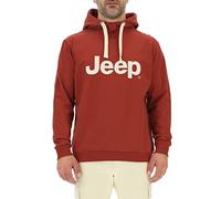JEEP O102716-R760 J MAN HOODED SWEATSHIRT Large Print J23S Red Ochre/Almond M