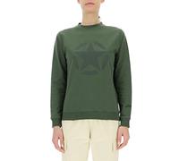 JEEP O102753-E955 J WOMAN ROUND NECK SWEATSHIRT STAR Large Print J23S Rifle Green/Rosin Gr L