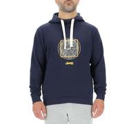 JEEP O102887-A928 J MAN HOODED SWEATSHIRT Log Ring Large Print J23W Night Blue S