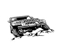 Jeep Off Road Wall Decal Art Great for The Kids Room Man Cave Garage Wall Decoration Vinyl Wall Stickers Car Decals for Boy Extra Large - 67x126cm