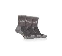 Jeep Pack of 3 Cotton Rich Luxury Boot Women's Socks Greys