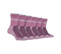 Jeep Terrain - Ladies Hiking Socks 6 Pack Cotton Walking Socks