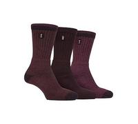 Jeep Terrain Leisure Crew Socks 3 Pack, Brown, Men Brown