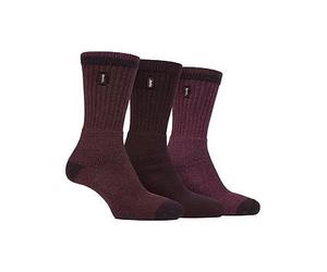 Jeep Terrain Leisure Crew Socks 3 Pack, Brown, Men Brown