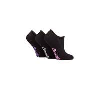 Jeep Women's 3 Pair Bamboo No Show Socks in Black | Size: 4-8 Jeep Black 4-8