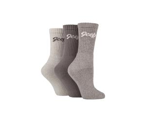 Jeep Women's 3 Pair Cushioned Foot Cotton Boot Socks in Grey | Size: 4-8 Jeep Grey 4-8