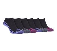 Jeep Womens - 6 Pairs Ladies Performance Poly Low Ankle Length Trainer Socks - Black & Rose Gold - Size UK 4-6.5