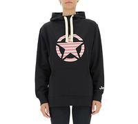 Jeep Women's J Woman Hooded Oversize Sweatshirt Star Striped Print J22w Sweatshirt