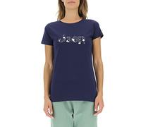 JEEP Women's J Woman T-Shirt Botanical Print J22W, Deep Blue, XL