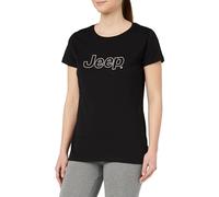 JEEP Women's J Woman T-Shirt Outline Large Print J23W, Black, M