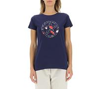 JEEP Women's J Woman T-Shirt Star Botanical Print J22W, Deep Blue, XL