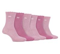 Jeep Womens Ladies 6 Pack Bamboo Boot Socks