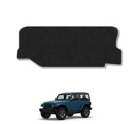 Jeep Wrangler [3 Door Model] (2017+) Boot Liner Compatible with Mat Accessory Tailored Fit Protector Anti-Slip Durable Custom Fit Dog Friendly Grey Trim Binding Easy-Clean All-Weather Dirt Guard