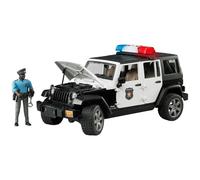 Bruder Kids Jeep Wrangler Unlimited Rubicon Police Officer Emergency Response Playset Model