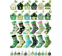 Jeere 12 Pairs Christmas Cupcake Socks Gifts Winter Warm Cop Funny Occupation Socks Novelty Gift for Lover Christmas New Year, Multicolor, One Size