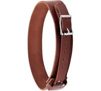 Jeereal 2-1/2" Leather Horse Cribbing Strap,Prevention for Horses, Dare Cribbing Control Collar,Fully Reversible Adjustable Fit with Stainless Steel Buckles