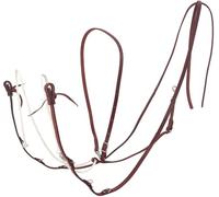 Jeereal Leather Working Tack Roper and Barrel Style German Martingale with Stainless Steel Buckle,Helps Teach Proper Head Positioning for Horse