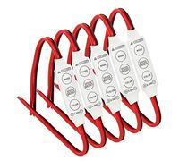 Jeerylow 5 x 12V Wired Control Module with Strobe Flash for Car or Household LED Strip/Bulbs