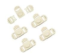 JEESHAN 25mm 3 Point Buckle Adjustable Quick Center Release Plastic Quality Three 3 Way T-shaped Three points No Sewing Buckles for 25mm Webbing 5PCS