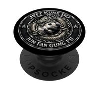 Jeet Kune Do Jun Fan Gung Fu Chrome Look PopSockets Adhesive PopGrip