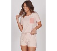 Jeetly Jessie Pink Jersey Short Pyjama Set - Petite 10